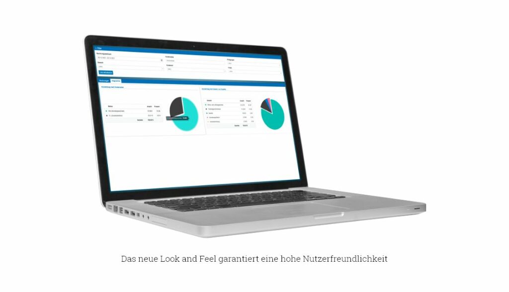 Das neue Look and Feel garantiert eine hohe Nutzerfreundlichkeit