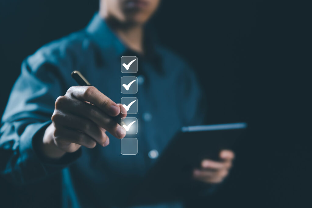 Digital checklists for field service